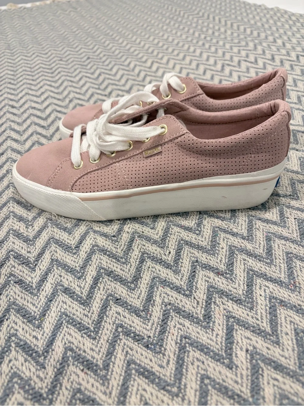 Keds Jump Kick Duo Platform Sneaker in Mauve Suede size 7.5